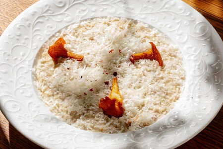 Трюфельное ризотто с лисичками