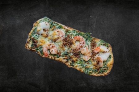 Брускетта с креветкой