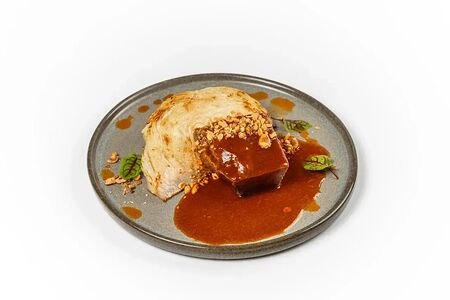 Говяжья грудина со стейком из капусты