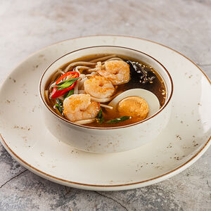 Рамен с креветками