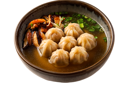 Бульон с вонтонами