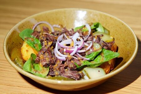 Салат с межреберный мясом