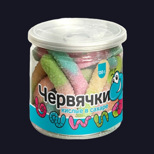Мармелад жевательный Червяки кислые