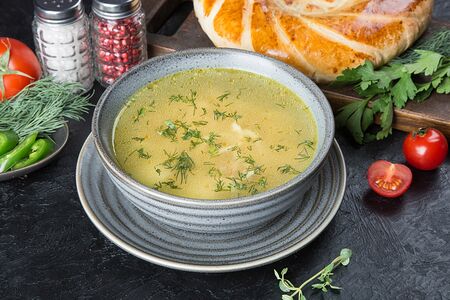 Куриный суп с лапшой 