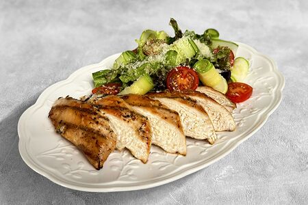 Стейк-салат на гриле