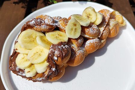 Гонконгский банана ролл с Нутеллой