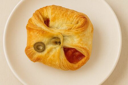 Турновер с томатами и сыром