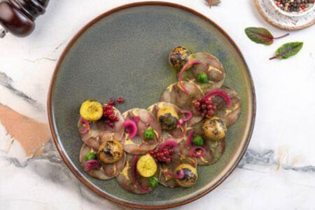 Карпаччо из олюторской сельди 