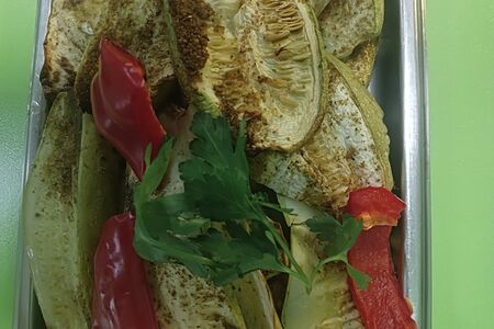 Кабачки, запечённые в парокомвектомате