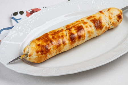 Хачапури-вертели со шпинатом