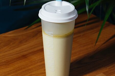 Матча зеленая с бананом