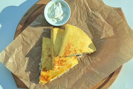 Кесадилья с грибами 