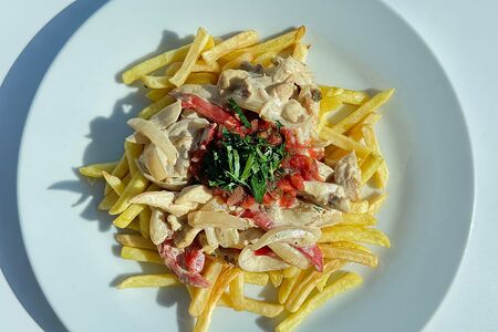 Сковородка с курицей