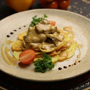 Телятина в сливочном соусе