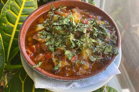 Жаркое из свинины с амцой