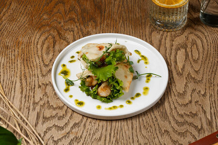 Фокачча с креветками