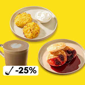 Завтрак с драниками и оладушками