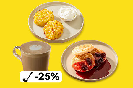 Завтрак с драниками и оладушками