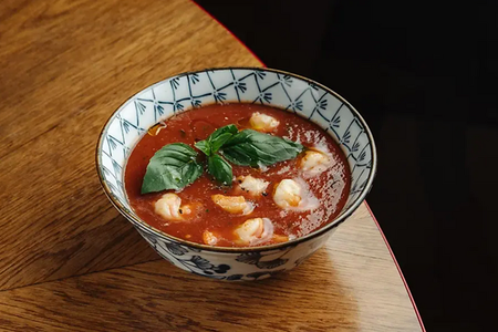 Гаспачо с креветками