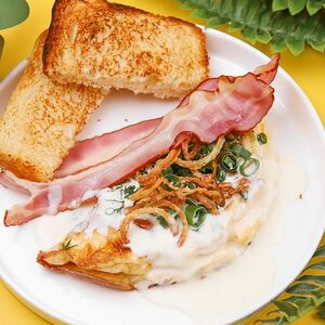 Омлет с беконом