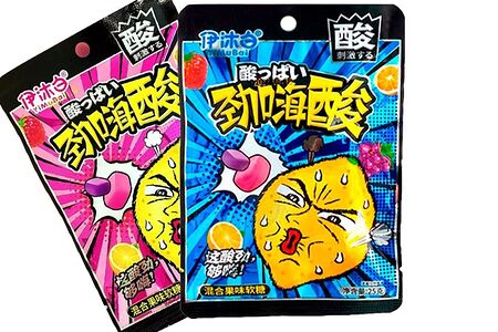 Жевательные конфеты кислые TaiKee с фруктовым вкусом