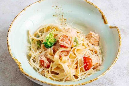 Тальятелле с форелью