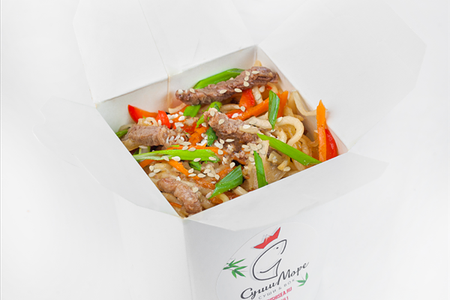 Вок №12 с говядиной терияке