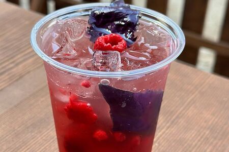 Лимонад малина-базилик