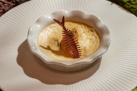 Суфле с копченой стерлядкой