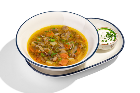 Грибной суп со сметаной