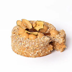 Торт Яблоко в соленой карамели