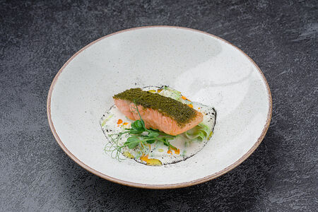 Форель с цукини