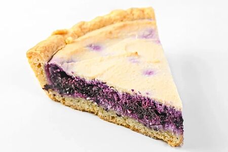 Чернично-творожный пирог