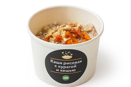 Каша рисовая на кокосовом молоке с кешью и курагой