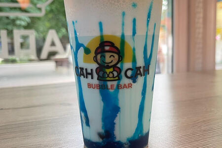 Бабл милкшейк голубое небо