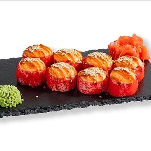 Калифорния запеченная с креветкой