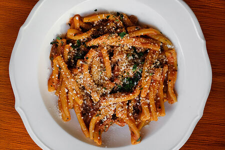 Казаречче Аматричиана с гуанчале