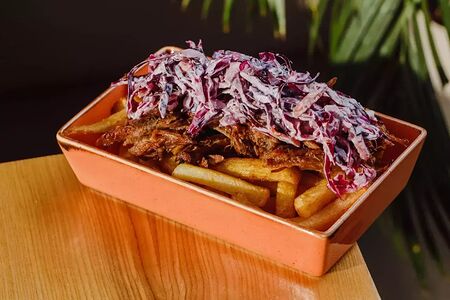 Картофель с рваной говядиной