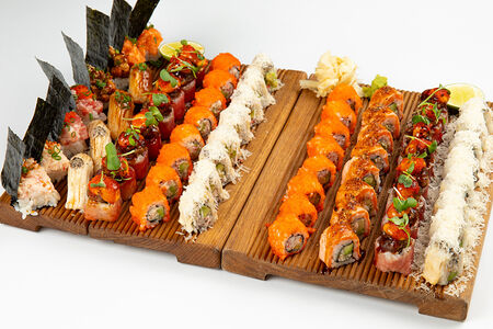 Сет №3(20)Калиф2, масл2тун2, краб,(масл2треска2)(уг2кр2лос2тун2)(лос2)