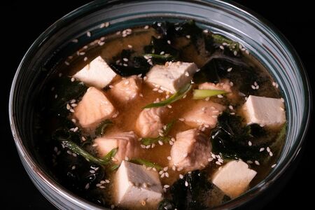 Суп Мисо с лососем