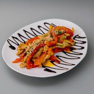 Тушеные овощи с курицей Адриатика