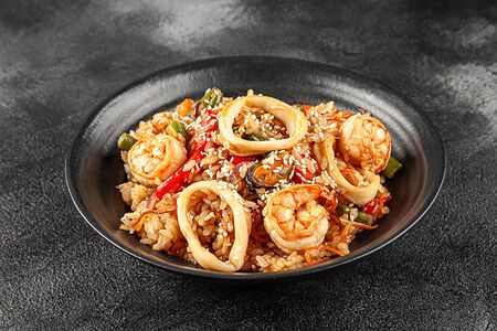 Рис с морепродуктами