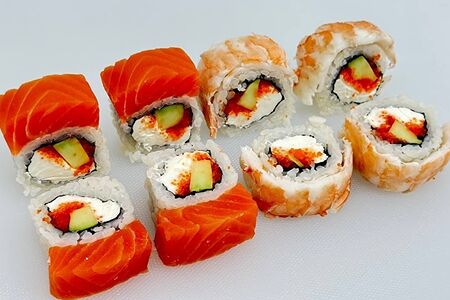 Сливочный лосось-креветка