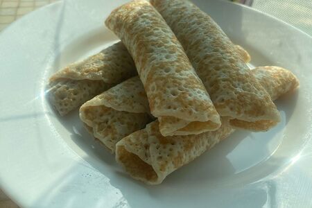 Блины с вареной сгущенкой 