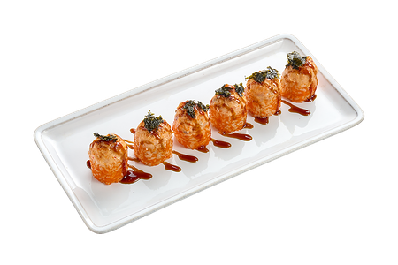 Ролл запеченный с лососем