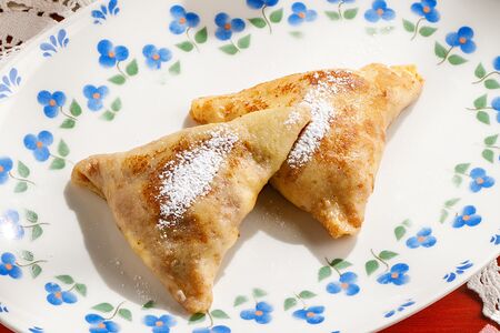 Блинчики с фермерским творогом и изюмом