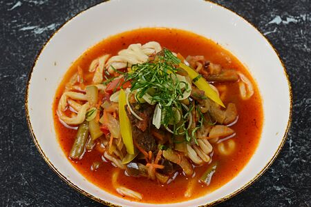 Лагман с говядиной