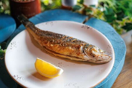 Сибас на гриле