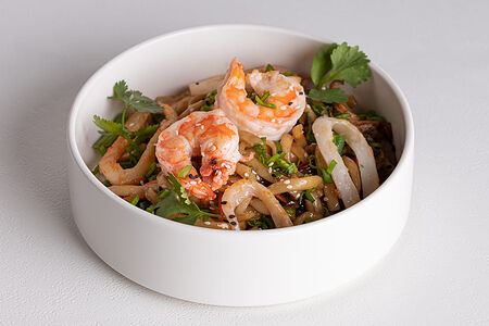 Лапша с морепродуктами