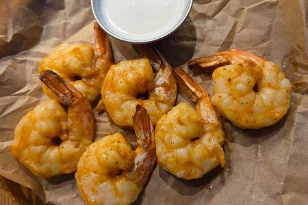 Креветка на мангале